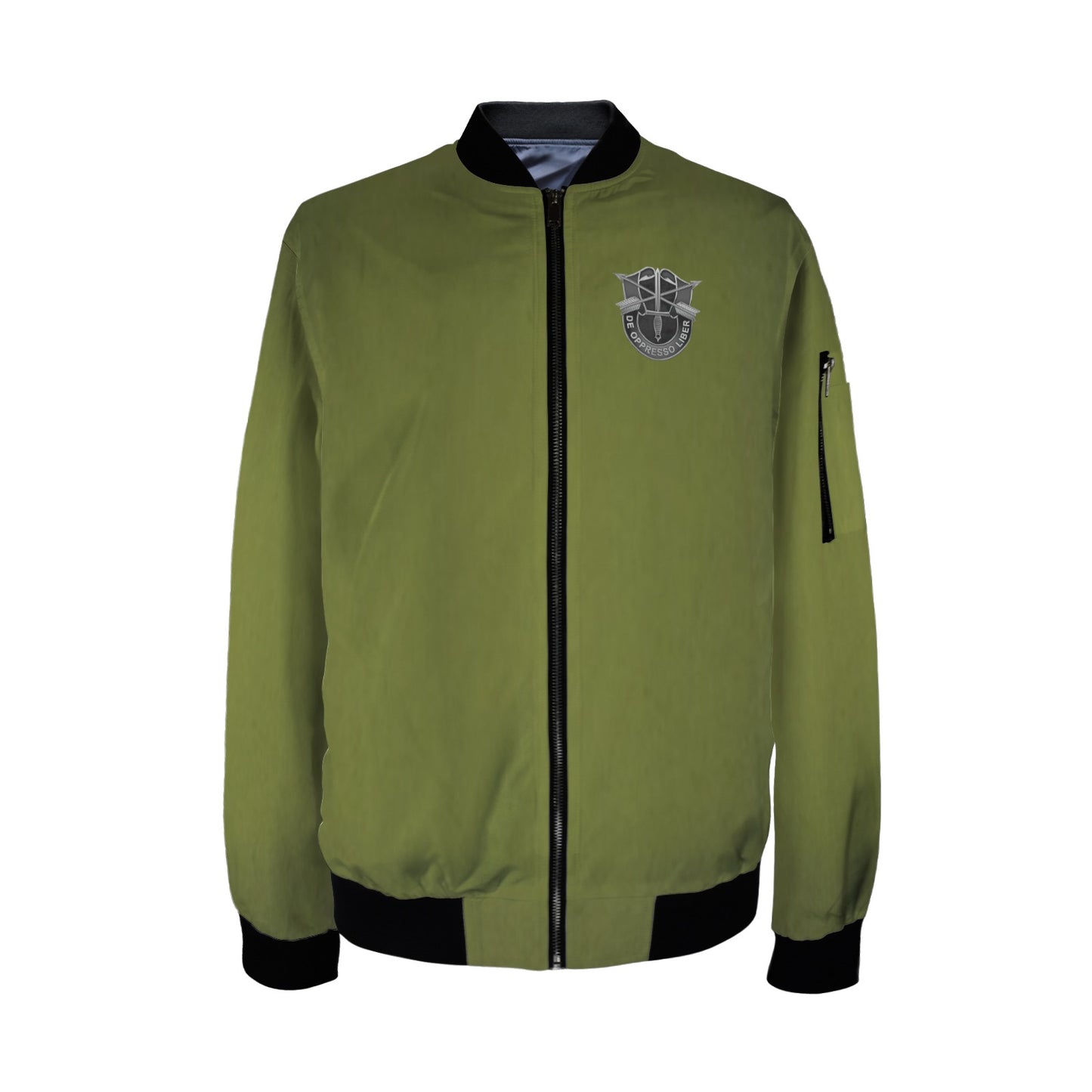 Men's U.S. Army Special Operations Arm Pocket Bomber Jacket By Madison Ave (Model H65)