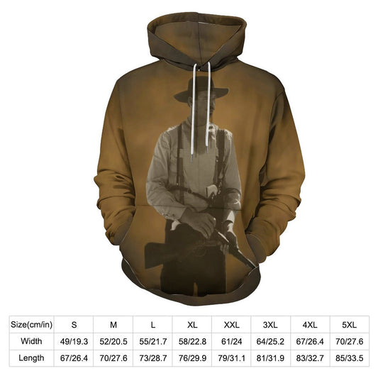 Men's Women's Doc Holliday (Val Kilmer) Double Layer Loose Soft Fitting Hoodie Double-Layer Hood All-Over Print Adult Hoodie