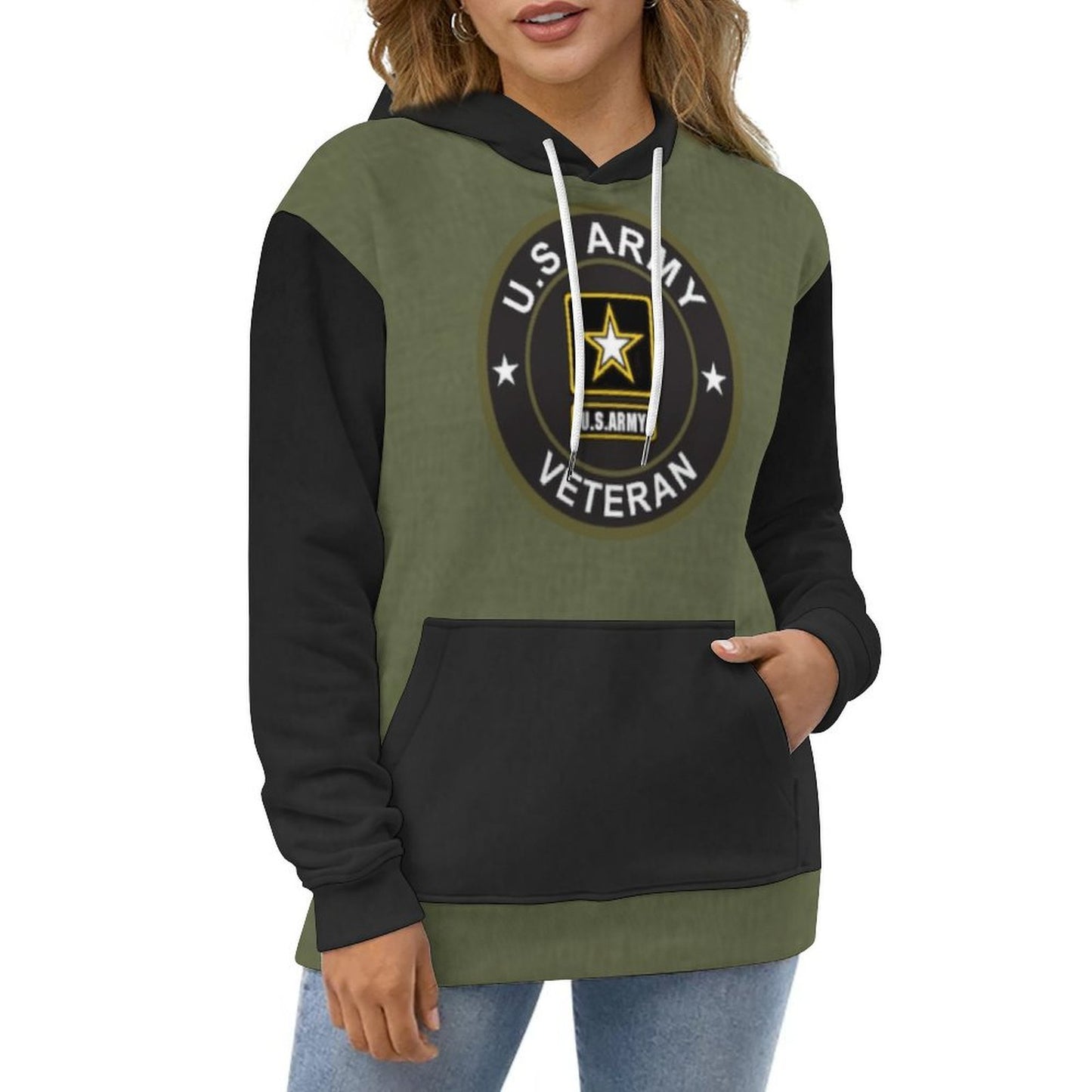 Men's Women's Madison Ave U.S. Army Veteran Soft Double Layer Loose Fitting Hoodie