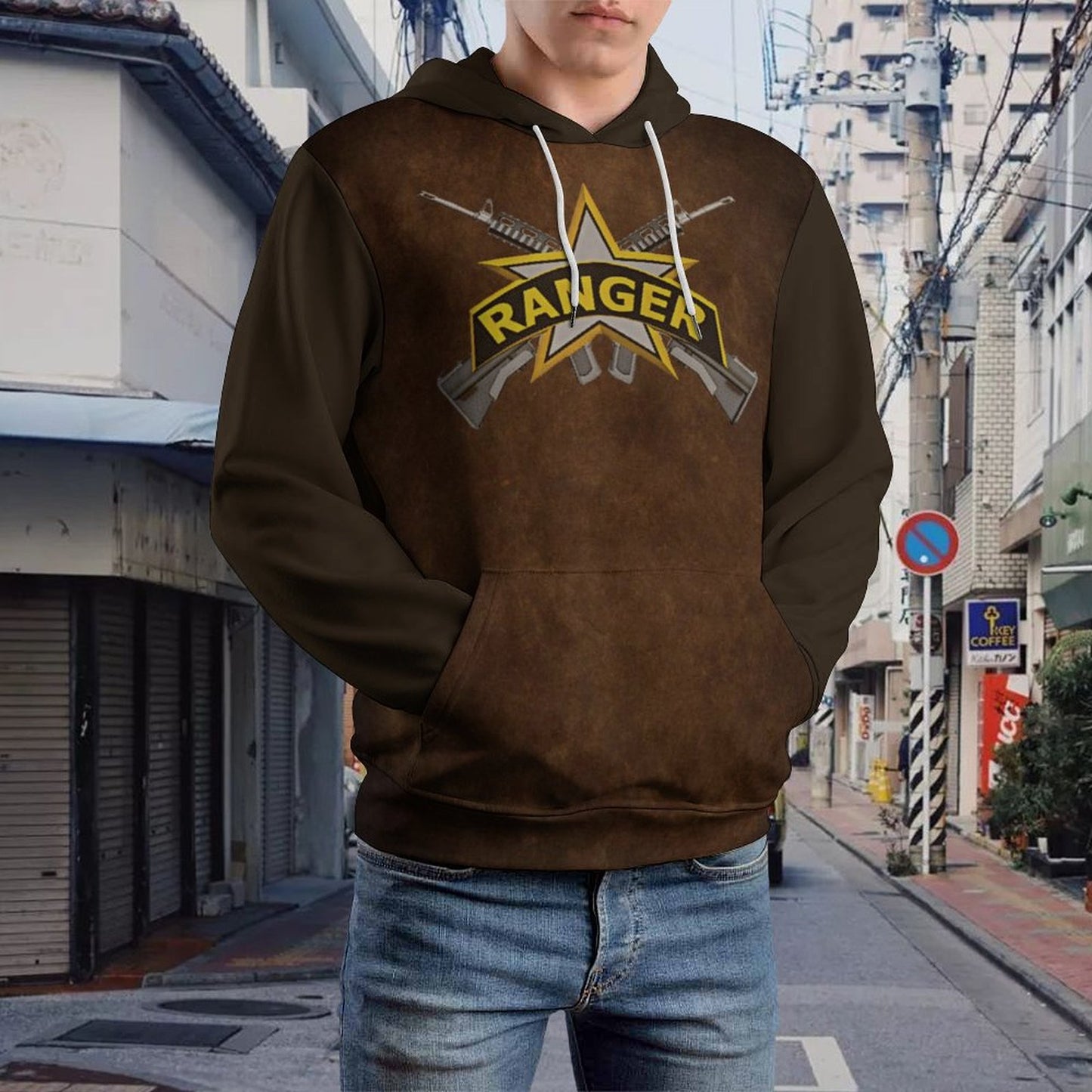 Men's Women's Doc U.S Army Ranger Double Layer Loose Soft Fitting Hoodie Double-Layer Hood All-Over Print Adult Hoodie
