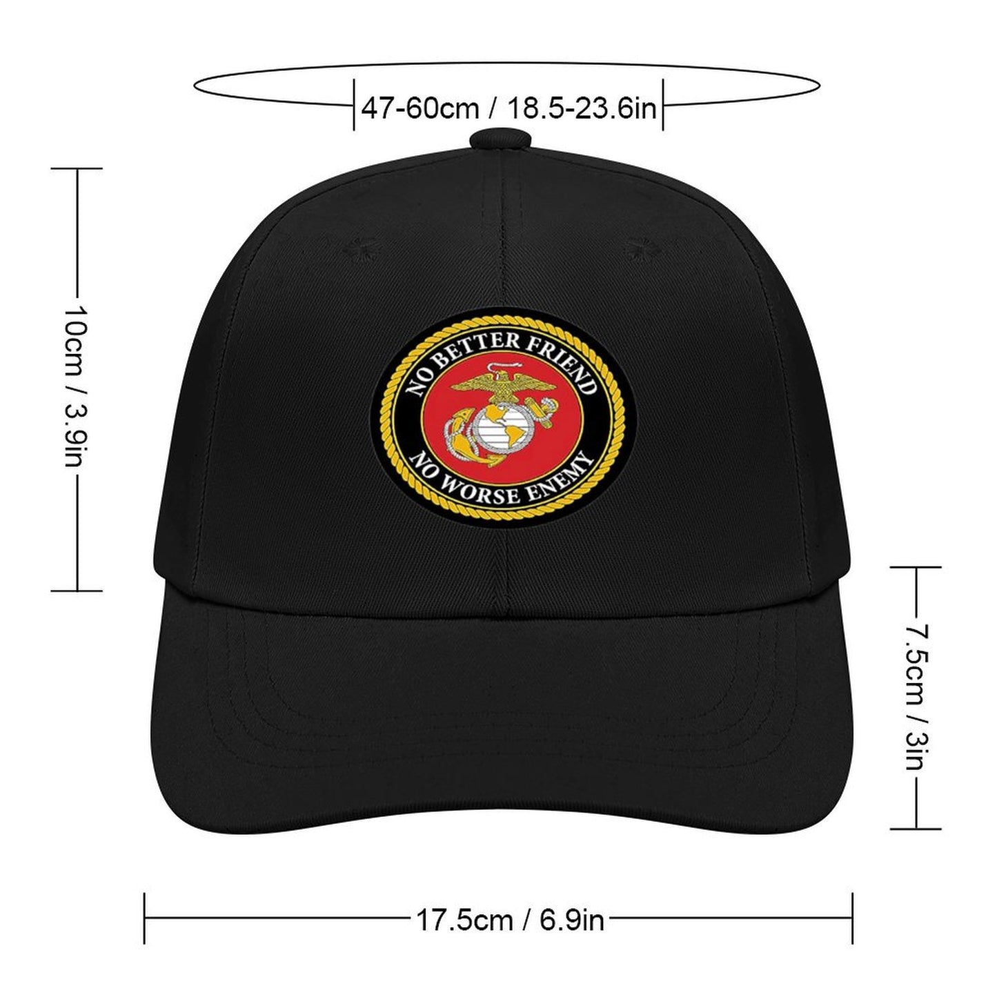 U.S. Marine Corps Adjustable Velcro Strap Baseball Cap