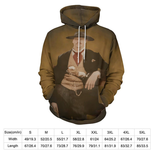 Men's Women's Doc Holliday (Val Kilmer) Double Layer Loose Soft Fitting Hoodie Double-Layer Hood All-Over Print Adult Hoodie