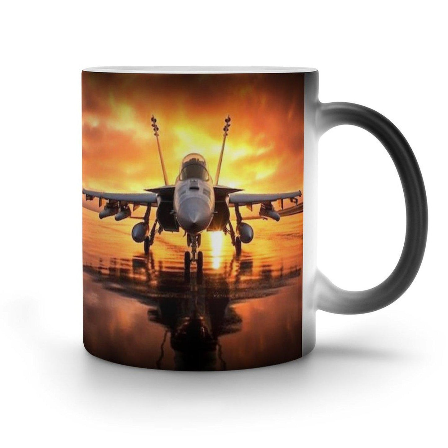 Heat Activated McDonnell Douglas F-18 Super Hornet Ceramic Coffee Mug...