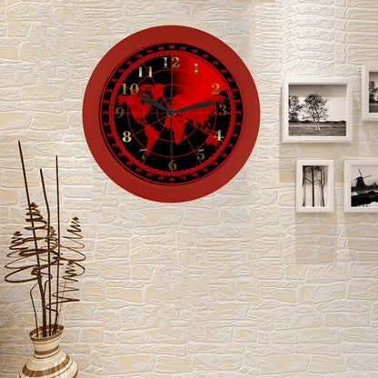 US Navy Gold Yellow Orange Black Outer Wall Clock Circular Plastic Wall clock