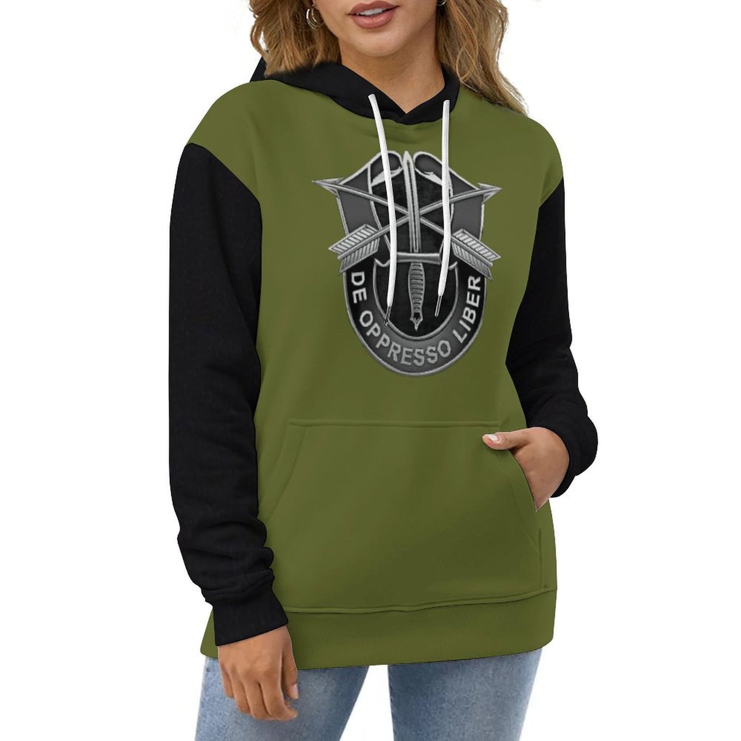 Men's Women's Madison Ave U.S. Army Special Forces Soft Double Layer Loose Fitting Hoodie