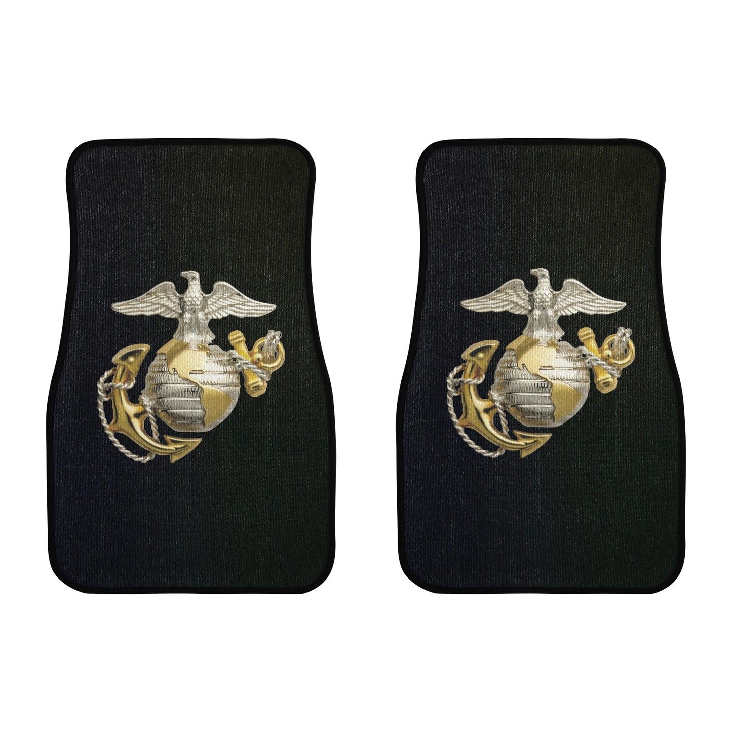 U.S. Marine Corps Globe Insignia Monogram Custom Floor Mats Front Car Floor Mat (2pcs) Comes With Initials Or Name On Them...
