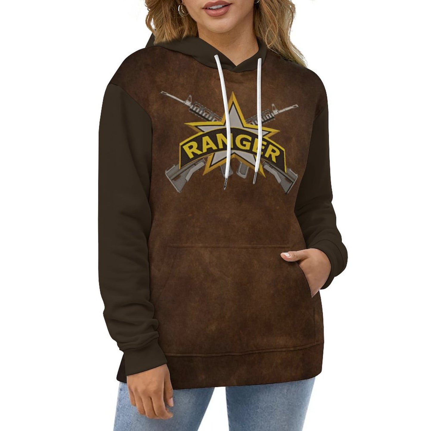 Men's Women's Doc U.S Army Ranger Double Layer Loose Soft Fitting Hoodie Double-Layer Hood All-Over Print Adult Hoodie