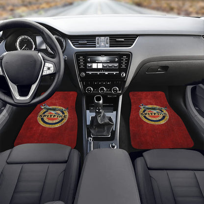 Royal Air Force Red SuperMarine Spitfire Monogram Custom Floor Mats Front Car Floor Mat (2pcs)
