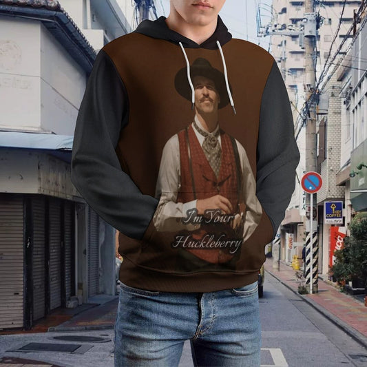 Val Kilmer As Doc Holliday In Movie Tombstone Double Layer Loose Fit Hoodie Double-Layer Hood All-Over Print Adult Hoodie