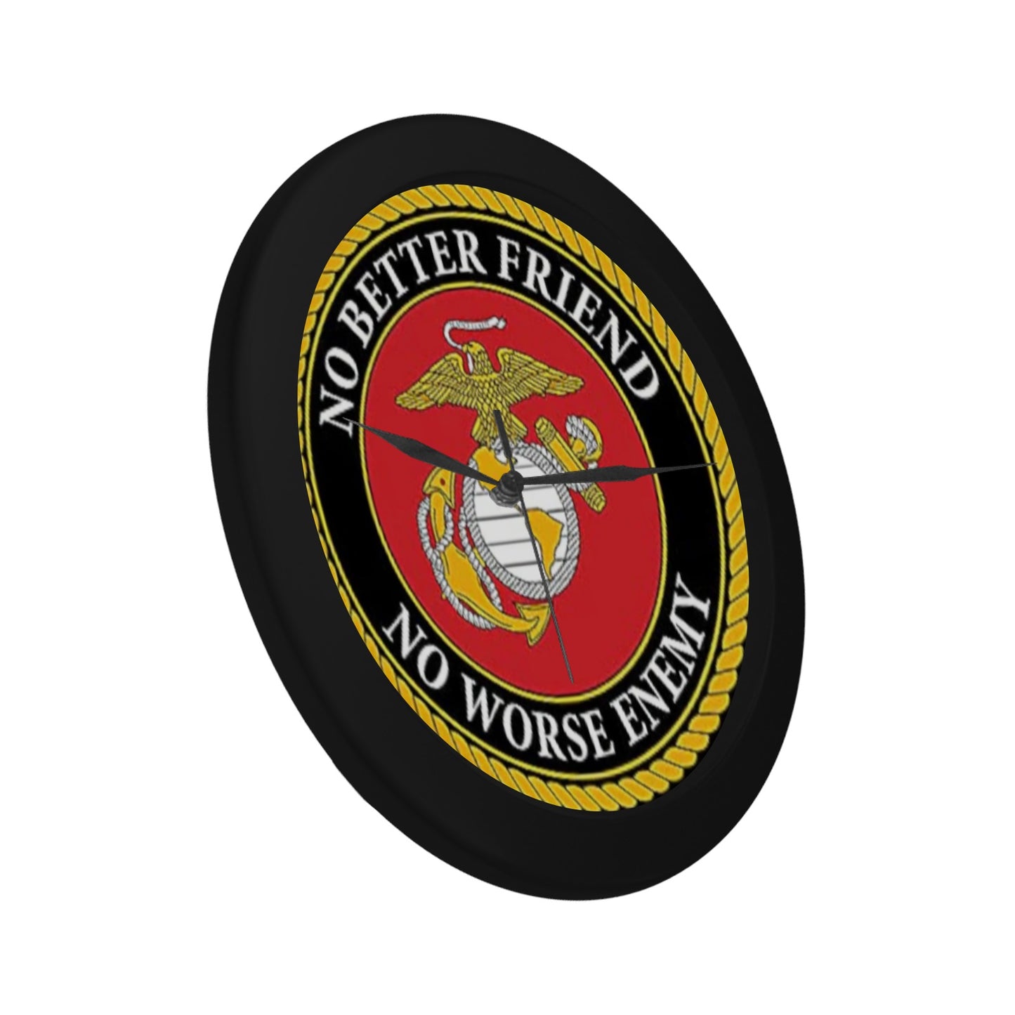 US Navy Gold Red Black Outer Wall Clock Circular Plastic Wall clock