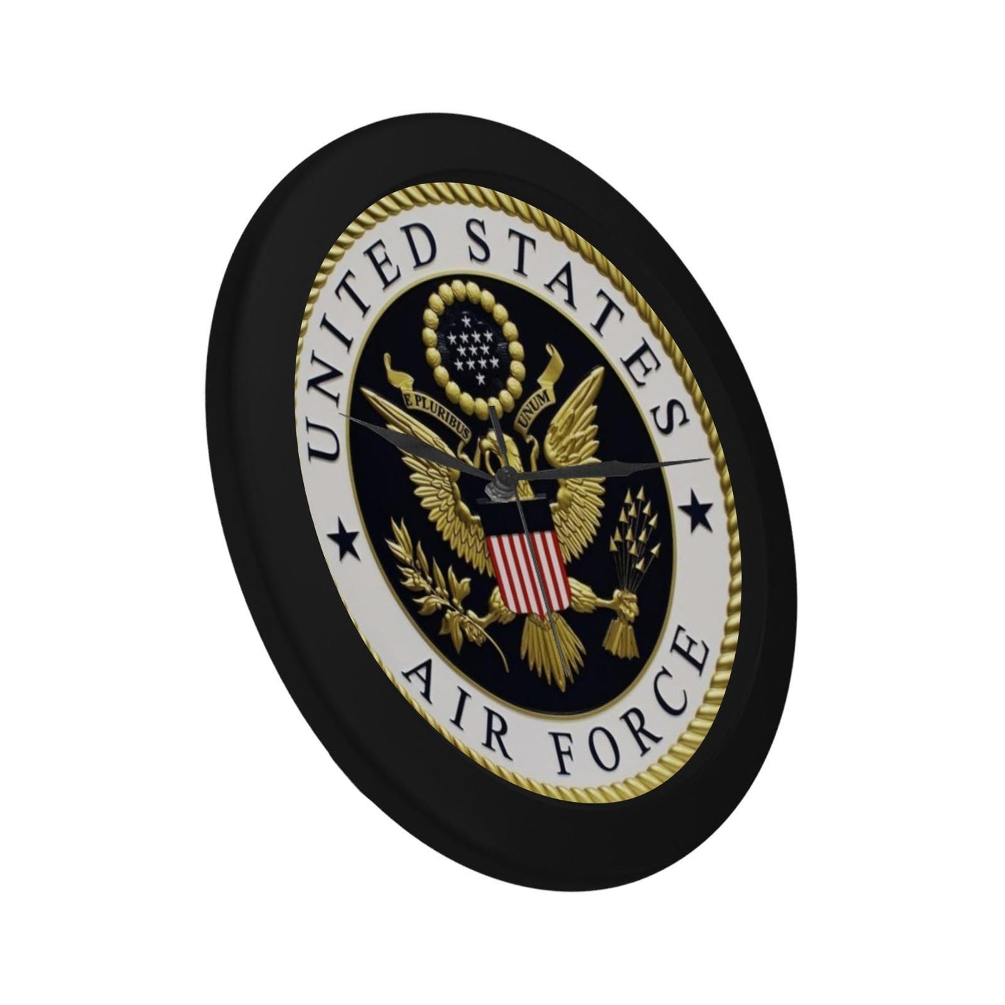 United States Air Force Emblem Round Wall Clock (9.65 Inch Round In Diameter)