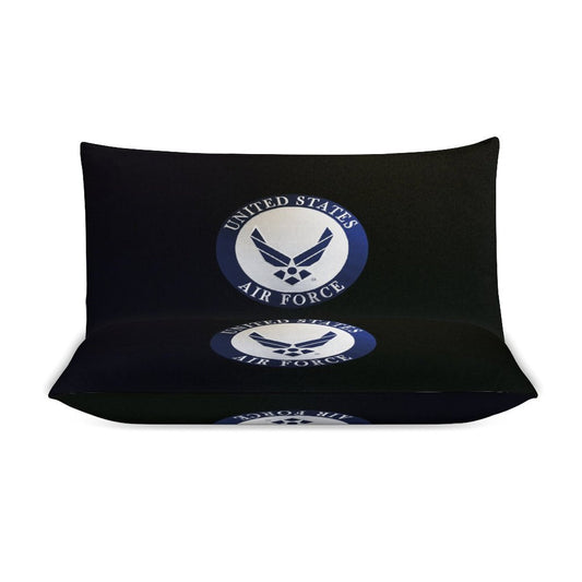Madison Avenue U.S. Air Force 3-Piece Bedding Set 79"×90" (1 Quilt Cover + 2 Pillowcases) Comes With Name Or Rank Name On Quilt...