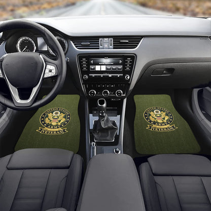 U.S. Amry Veteran Monogram Custom Floor Mats Front Car Floor Mat (2pcs) Comes With Initials Or Name On Them...