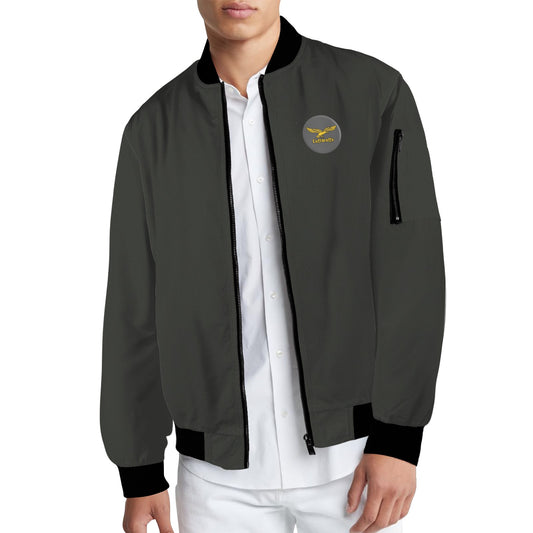 Men's U.S. Air Force Arm Pocket Bomber Jacket By Madison Ave (Model H65)
