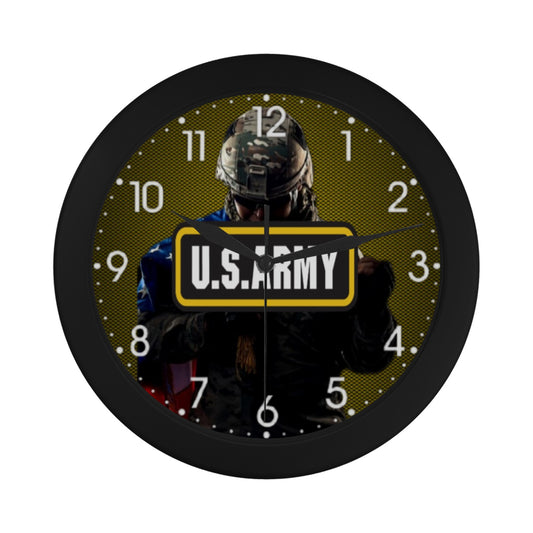 US Army & Soldier Insignia Wall Clock Circular Plastic Wall clock