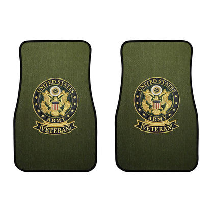 U.S. Amry Veteran Monogram Custom Floor Mats Front Car Floor Mat (2pcs) Comes With Initials Or Name On Them...