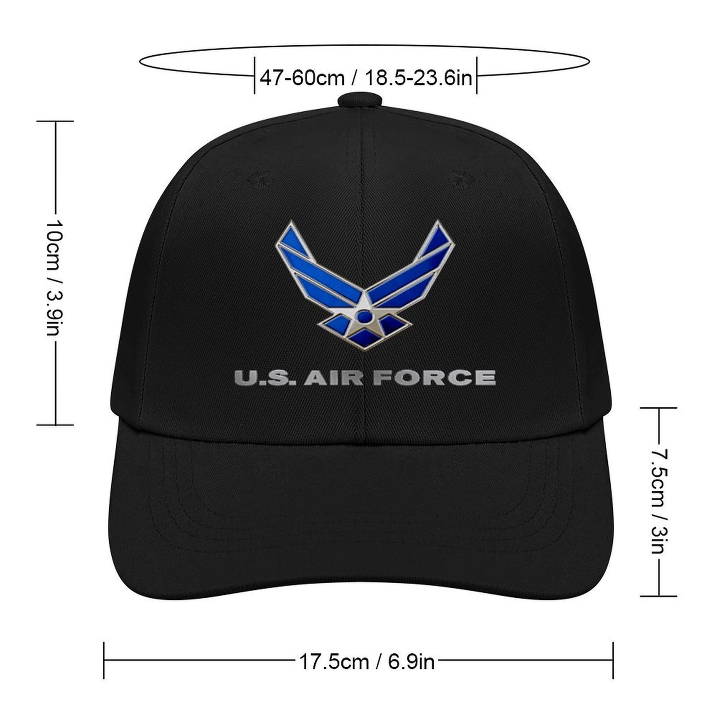 U.S. Air Force Adjustable Velcro Strap Baseball Cap