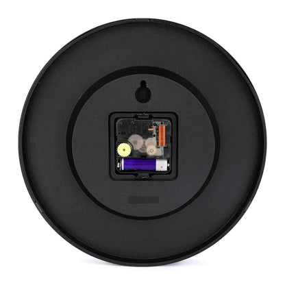 Planet Earth With Sun Reflecting Outer Round Ridge Wall Clock (10 Inch Round In Diameter)