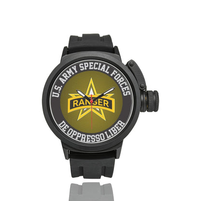 Men's Women's US Army Special Forces Ranger Insignia Miyota Quartz Movement Waterproof Monogram Sports Watch...