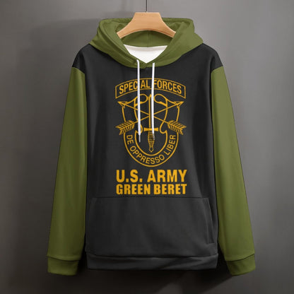 Men's Women's Madison Ave U.S. Green Beret Soft Double Layer Loose Fitting Hoodie