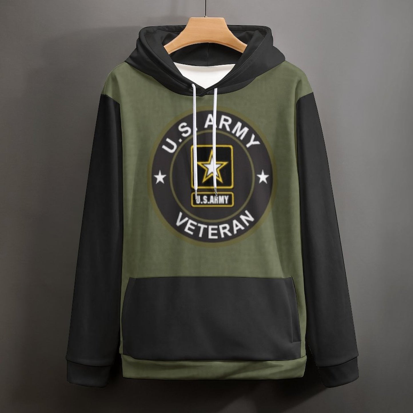 Men's Women's Madison Ave U.S. Army Veteran Soft Double Layer Loose Fitting Hoodie