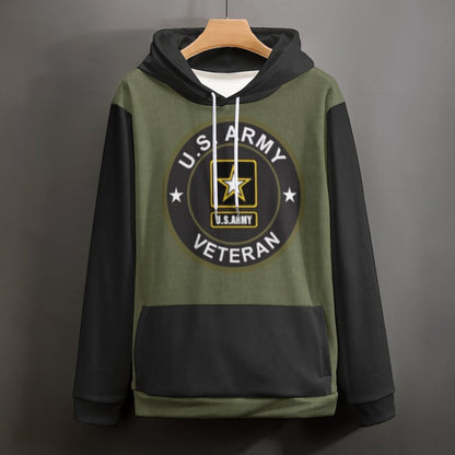 Men's Women's Madison Ave U.S. Army Veteran Soft Double Layer Loose Fitting Hoodie