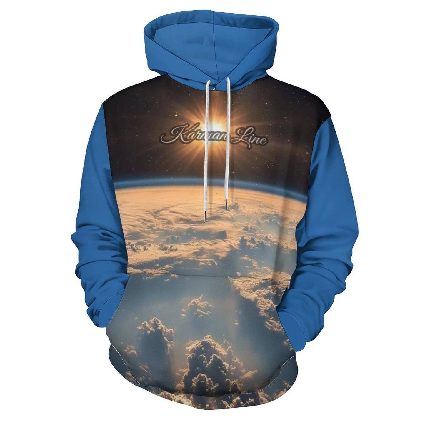 Men's Women's Karman Line of Space And Earth Print Hoodie Double-Layer Hood All-Over Print Adult Hoodie