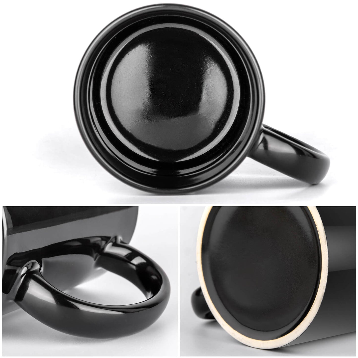 United States Navy TOMCAT Emblem On Black Ceramic Coffee Mug (Comes With Your Initials Or Rank And Name Free Of Charge On Mug!)