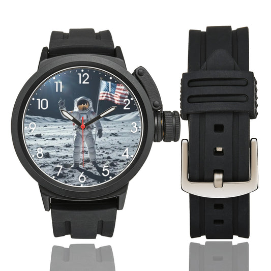 Men's Large Karma Line Astronaut From the Space Dial Miyota Quartz Movement Waterproof Monogram Sports Watch Name Comes On Dial…