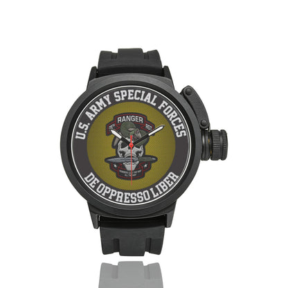 Men's Women's US Army Special Forces 95th Infantry Insignia Miyota Quartz Movement Waterproof Shockproof Watch