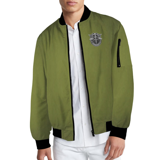 Men's U.S. Army Special Operations Arm Pocket Bomber Jacket By Madison Ave (Model H65)