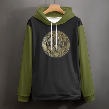 Men's Women's Madison Ave U.S. Green Beret EmblemSoft Double Layer Loose Fitting Hoodie