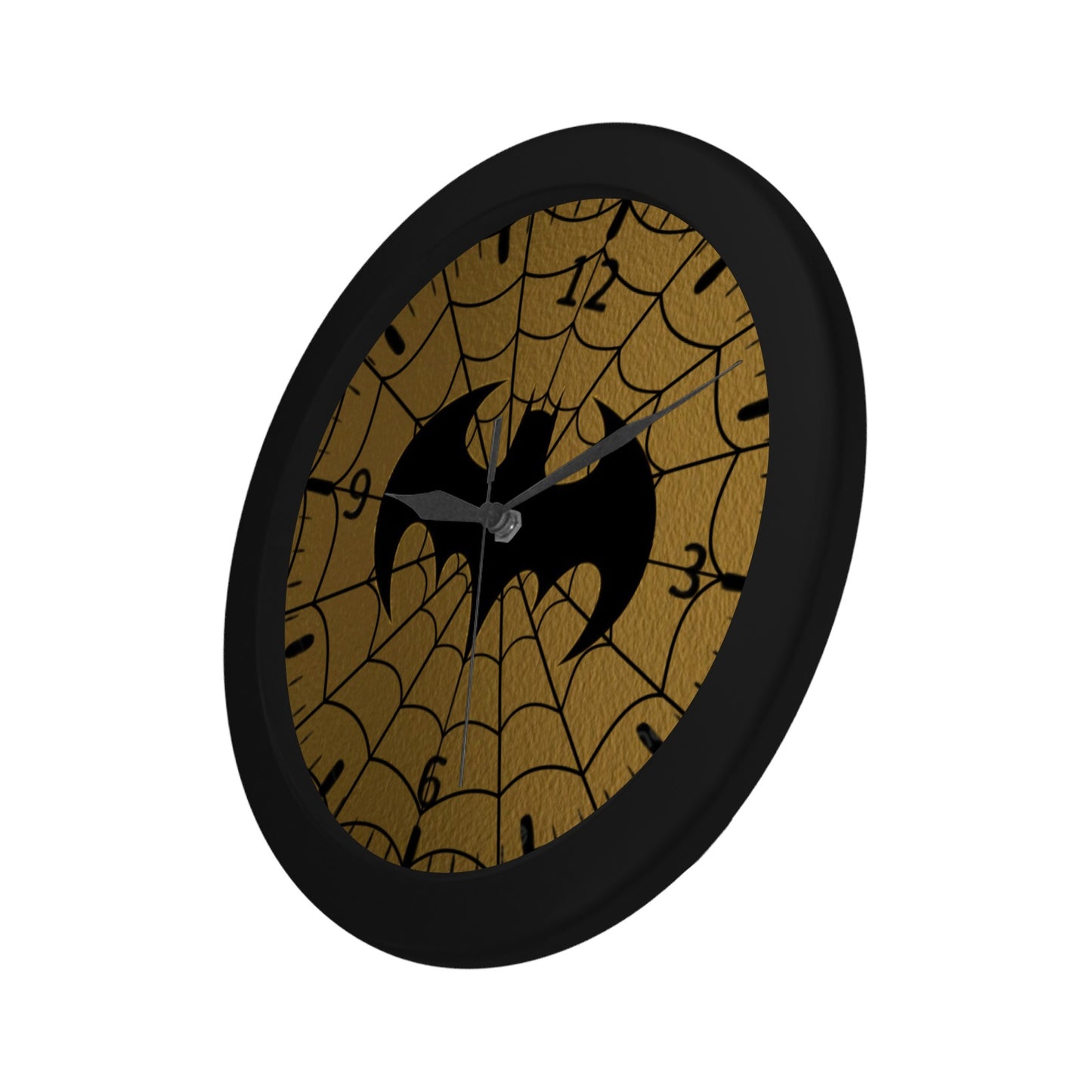 Bat W Bronze Background Outer Wall Clock Circular Plastic Wall clock