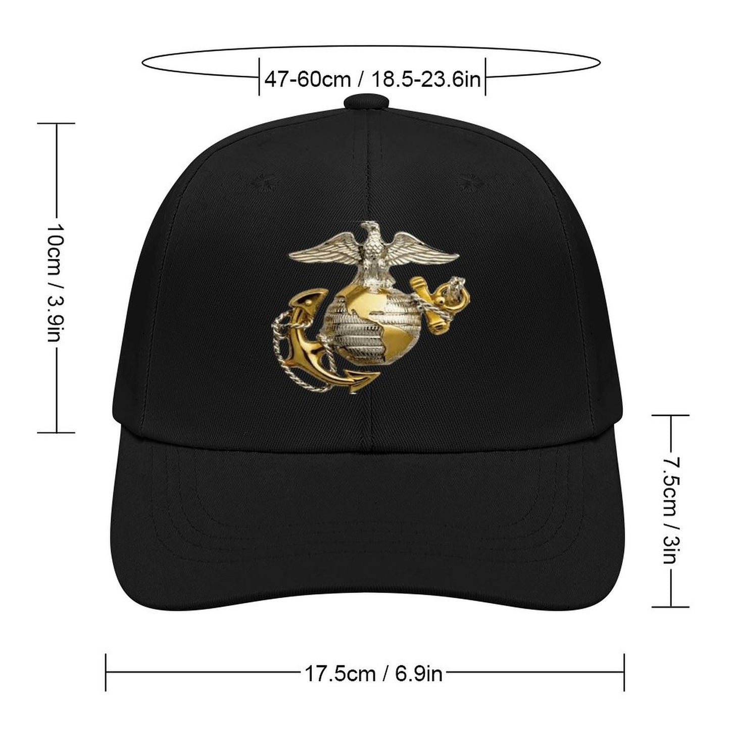 U.S. Marine Corps Adjustable Velcro Strap Baseball Cap