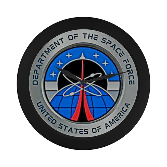 U.S. U.S. Departement Of The Space Force Outer Wall Clock Circular Plastic Wall clock
