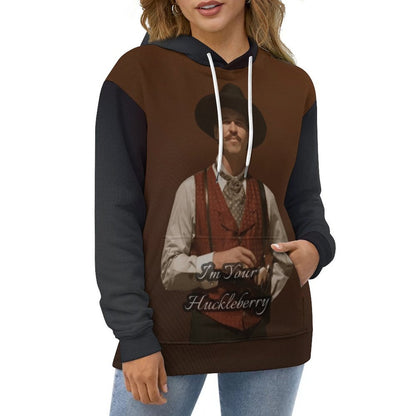 Val Kilmer As Doc Holliday In Movie Tombstone Double Layer Loose Fit Hoodie Double-Layer Hood All-Over Print Adult Hoodie