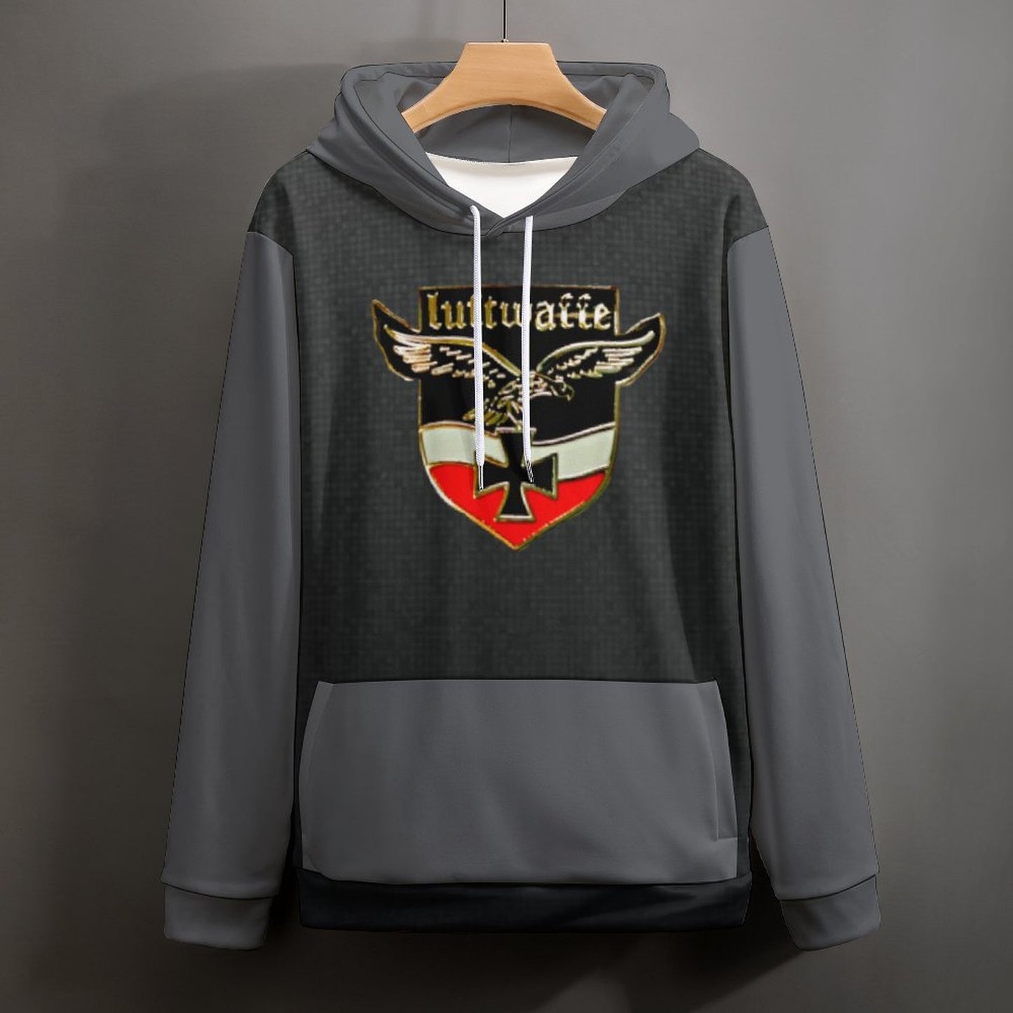 Men's Women's Luftwaffe Insign Soft Double Layer Loose Fitting Hoodie
