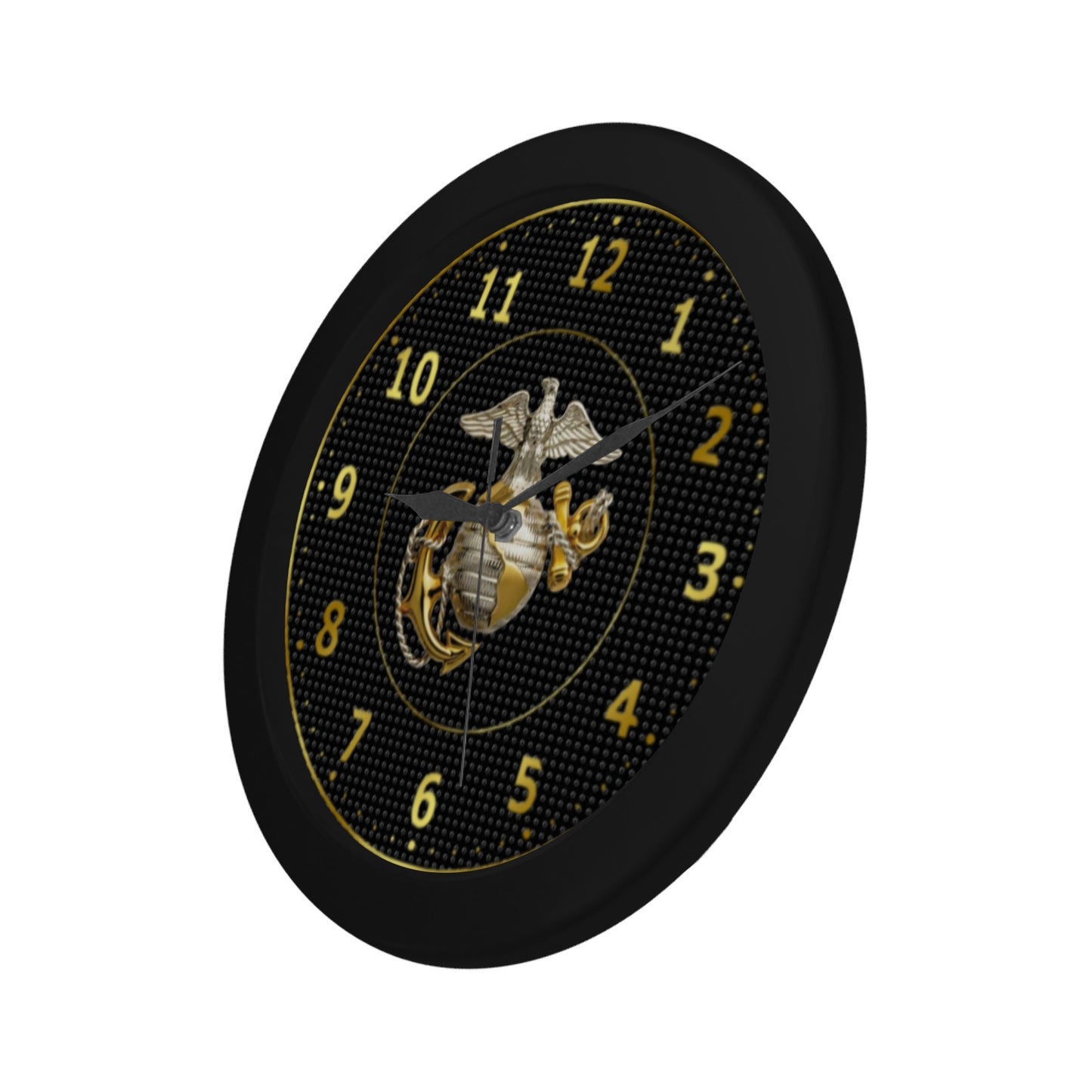 Men's 3D Skeleton Globe Of Earth In Blue & Gold Outer Wall Clock Circular Plastic Wall clock