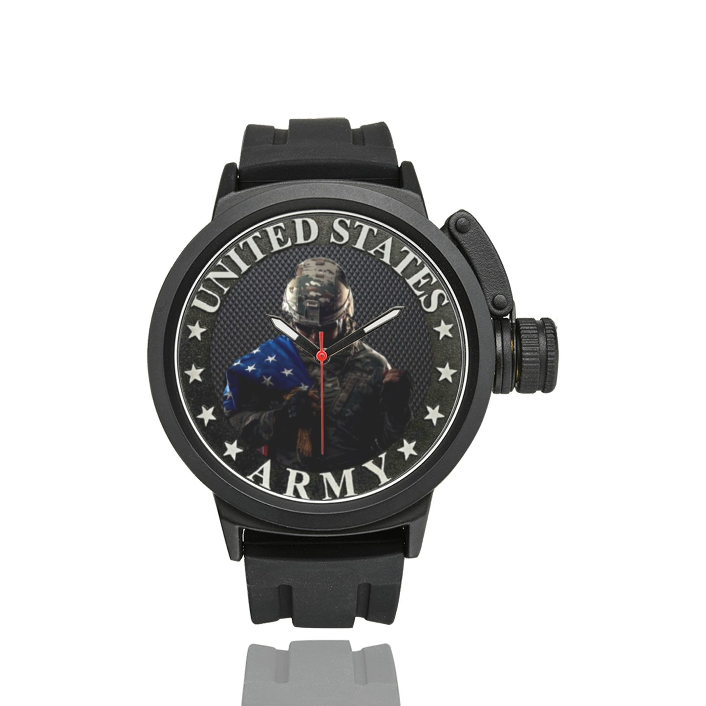 Men's Women's US Army Miyota Quartz Movement Waterproof Monogram Sports Watch Men's Sports Watch(Model 309) Come With Name Or Name And Rank On Dial...