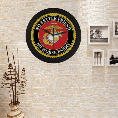 US Navy Gold Red Black Outer Wall Clock Circular Plastic Wall clock