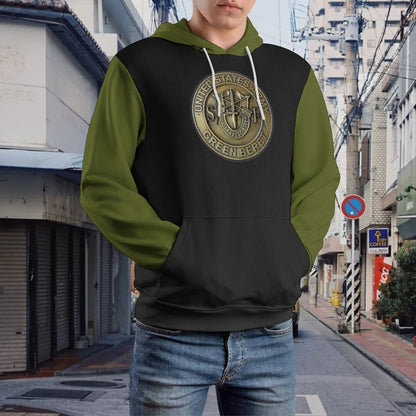 Men's Women's Madison Ave U.S. Green Beret EmblemSoft Double Layer Loose Fitting Hoodie