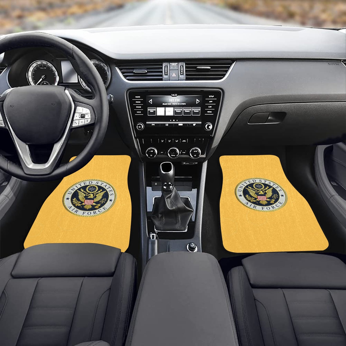 U.S. Air Force Insignia Monogram Custom Floor Mats Front Car Floor Mat (2pcs) Comes With Initials Or Name On Them...