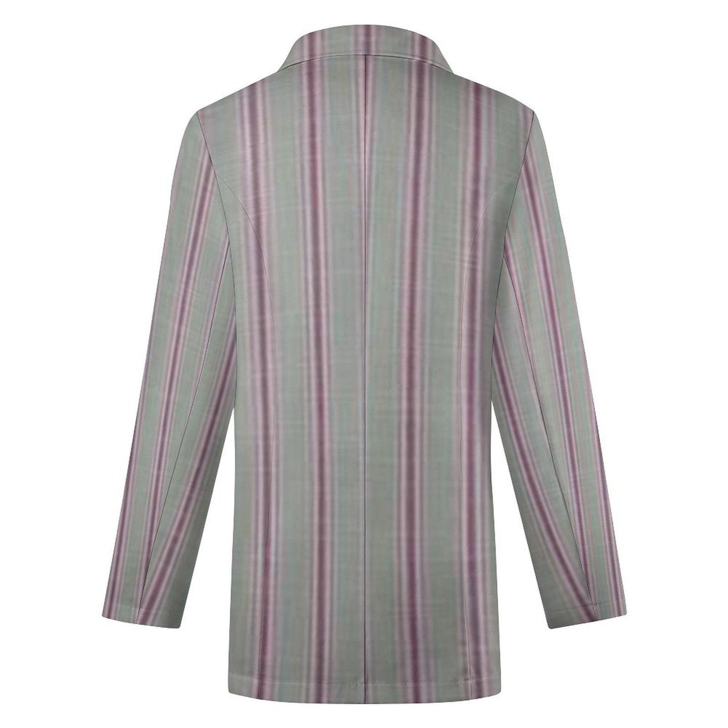 Women's Gray & Pink Pinstripe Summer Formal Fun Event Blazer Jacket...