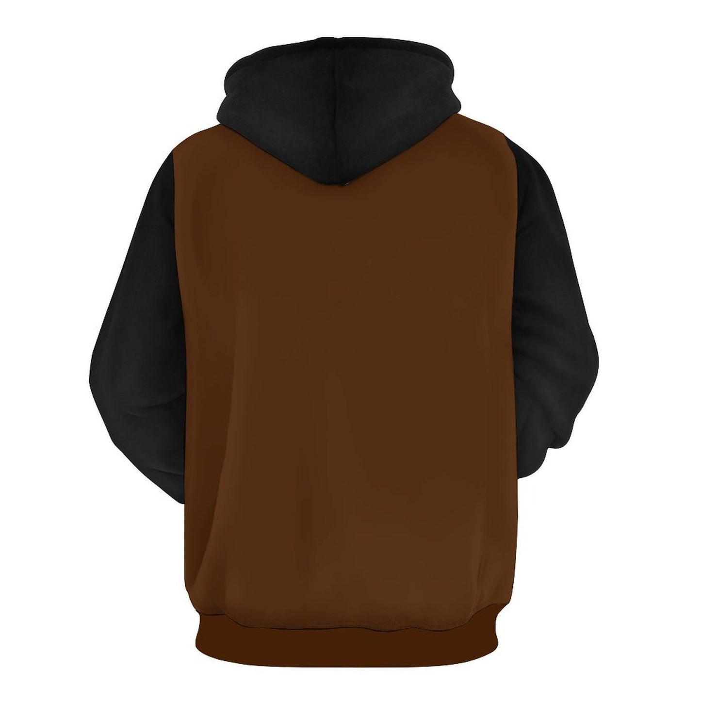 US Army Large Double Layer Soft Comfortable Hoodie In Deep Brown Mahogany And Black Colors Double-Layer Hood All-Over Print Adult Hoodie