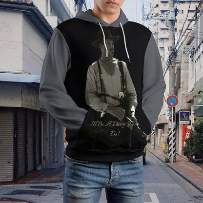 Men's Women's Doc Holliday (Val Kilmer) Double Layer Loose Soft Fitting Hoodie Double-Layer Hood All-Over Print Adult Hoodie