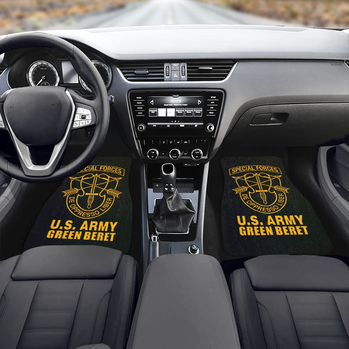 U.S. Army Green Beret Monogram Custom Floor Mats Front Car Floor Mat (2pcs) Comes With Initials Or Name On Them...