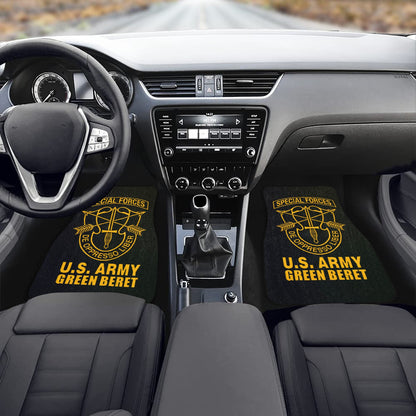 U.S. Army Green Beret Monogram Custom Floor Mats Front Car Floor Mat (2pcs) Comes With Initials Or Name On Them...