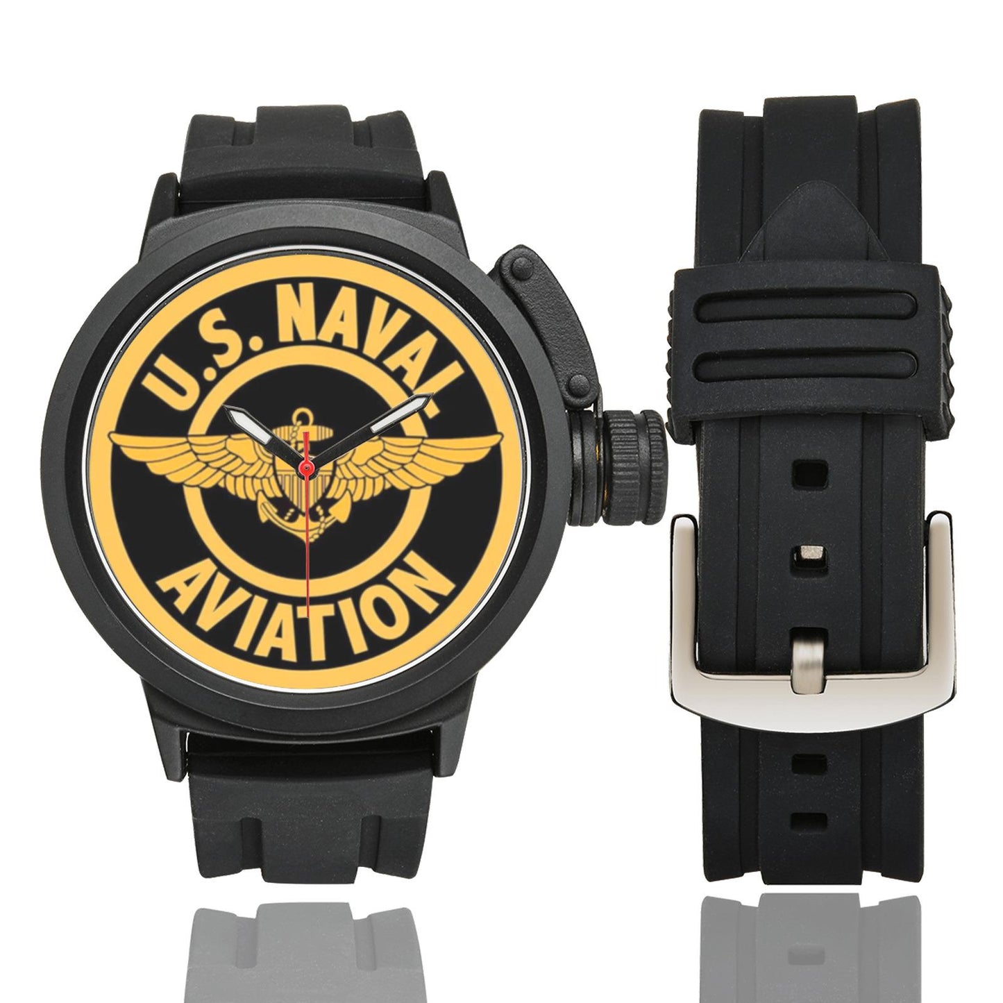 US Naval Aviation Watch: Monogrammed Waterproof Sports Watch