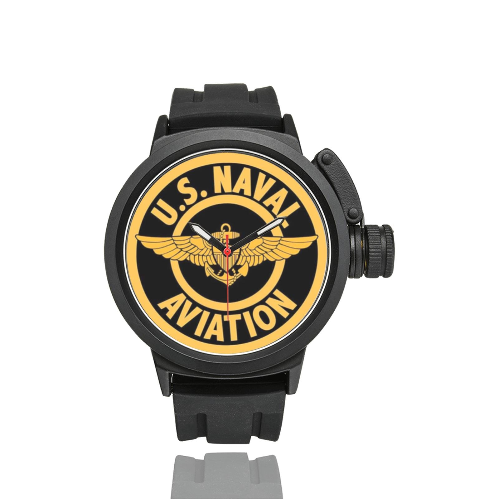 US Naval Aviation Insignia Miyota Quartz Movement Waterproof Monogram Sports Watch. Comes With Initials Or Name On The Dial...