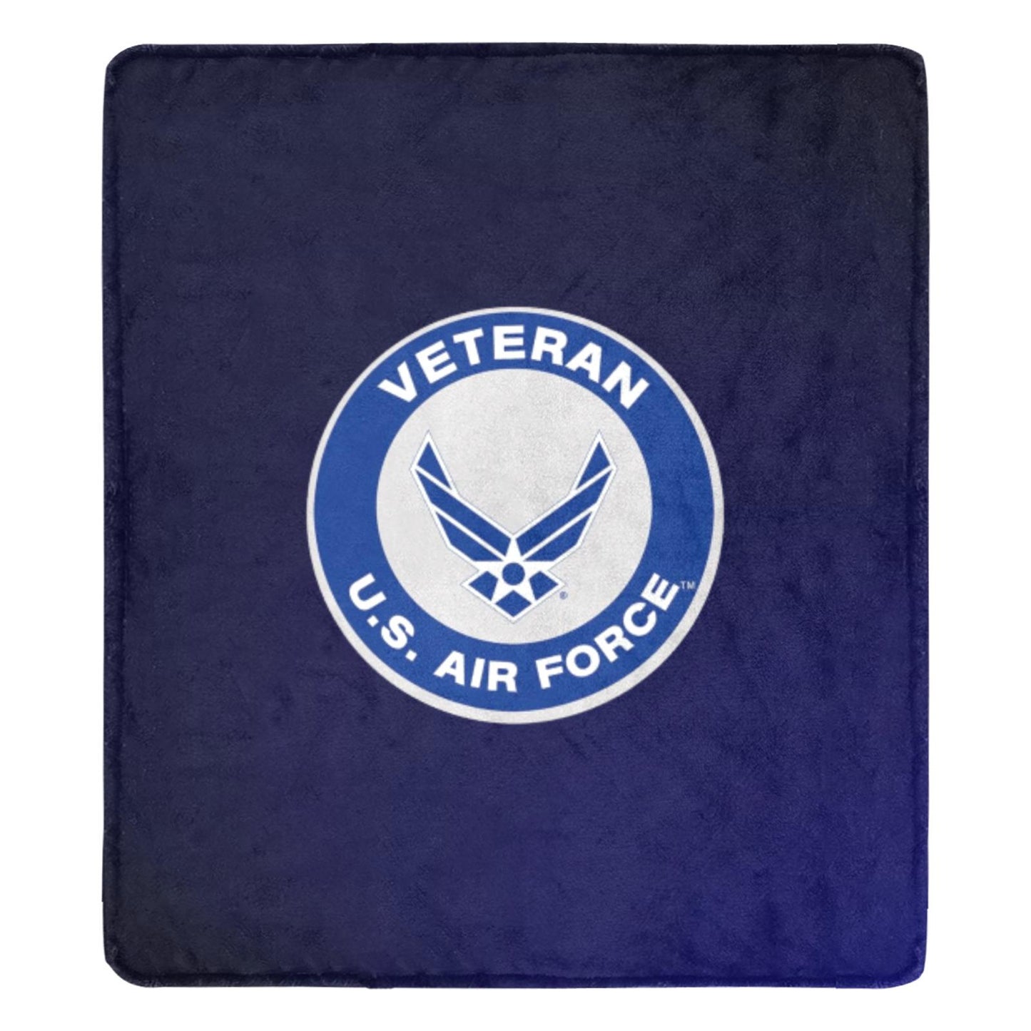 US Air Force Veteran Logo Microfiber Flannel Blanket (70x80 Inch)